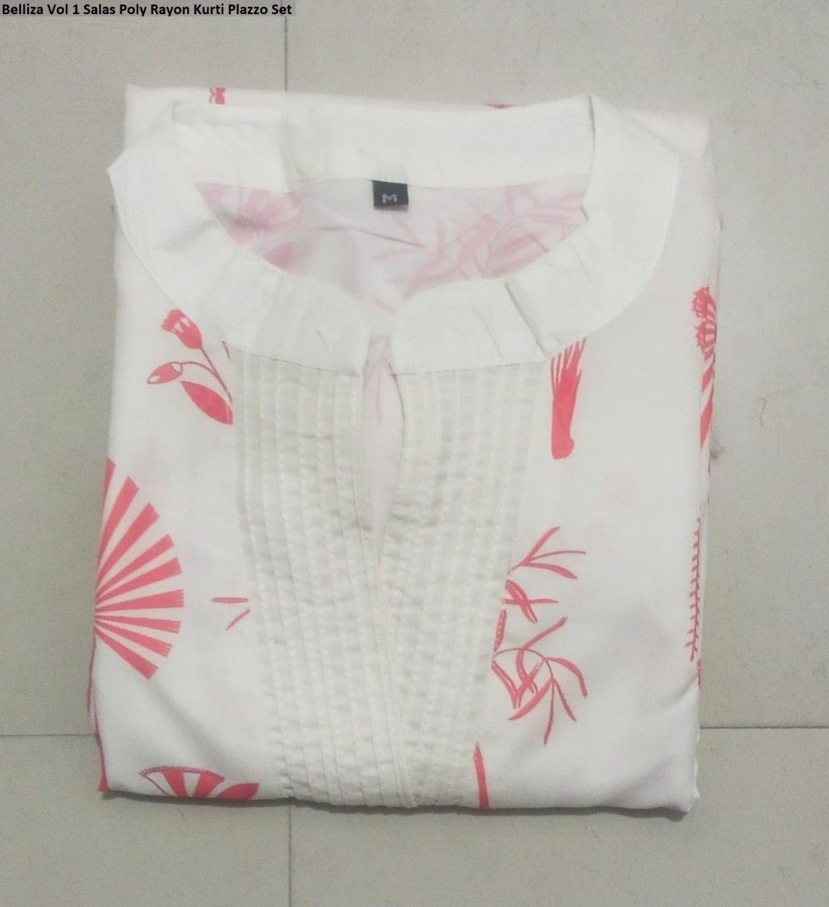 Belliza Vol 1 Salas Poly Rayon Kurti Plazzo Set