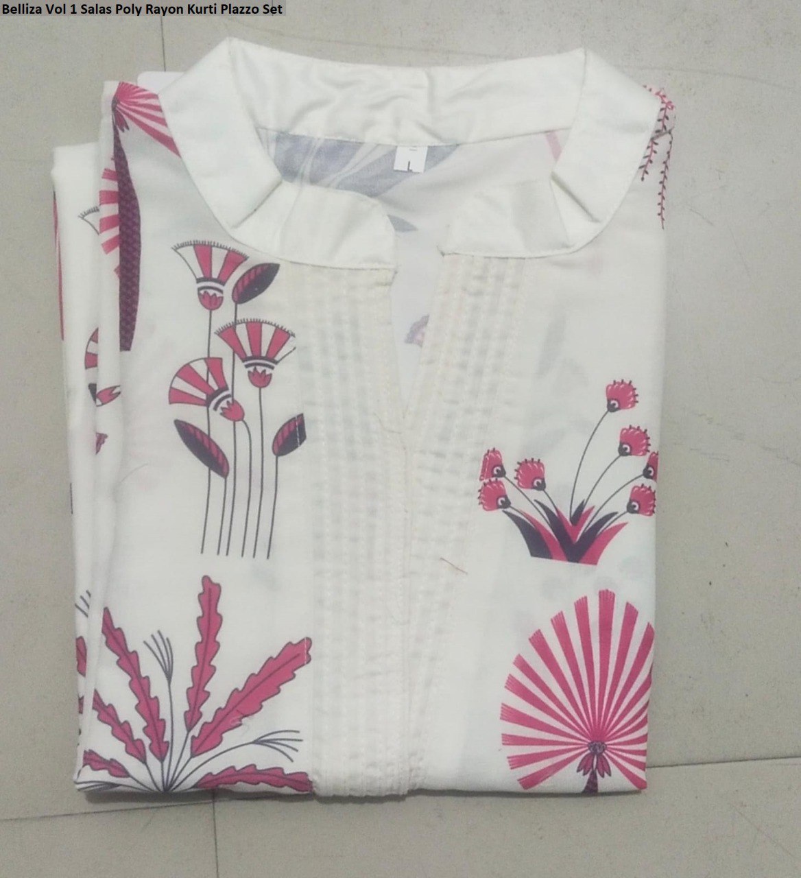 Belliza Vol 1 Salas Poly Rayon Kurti Plazzo Set