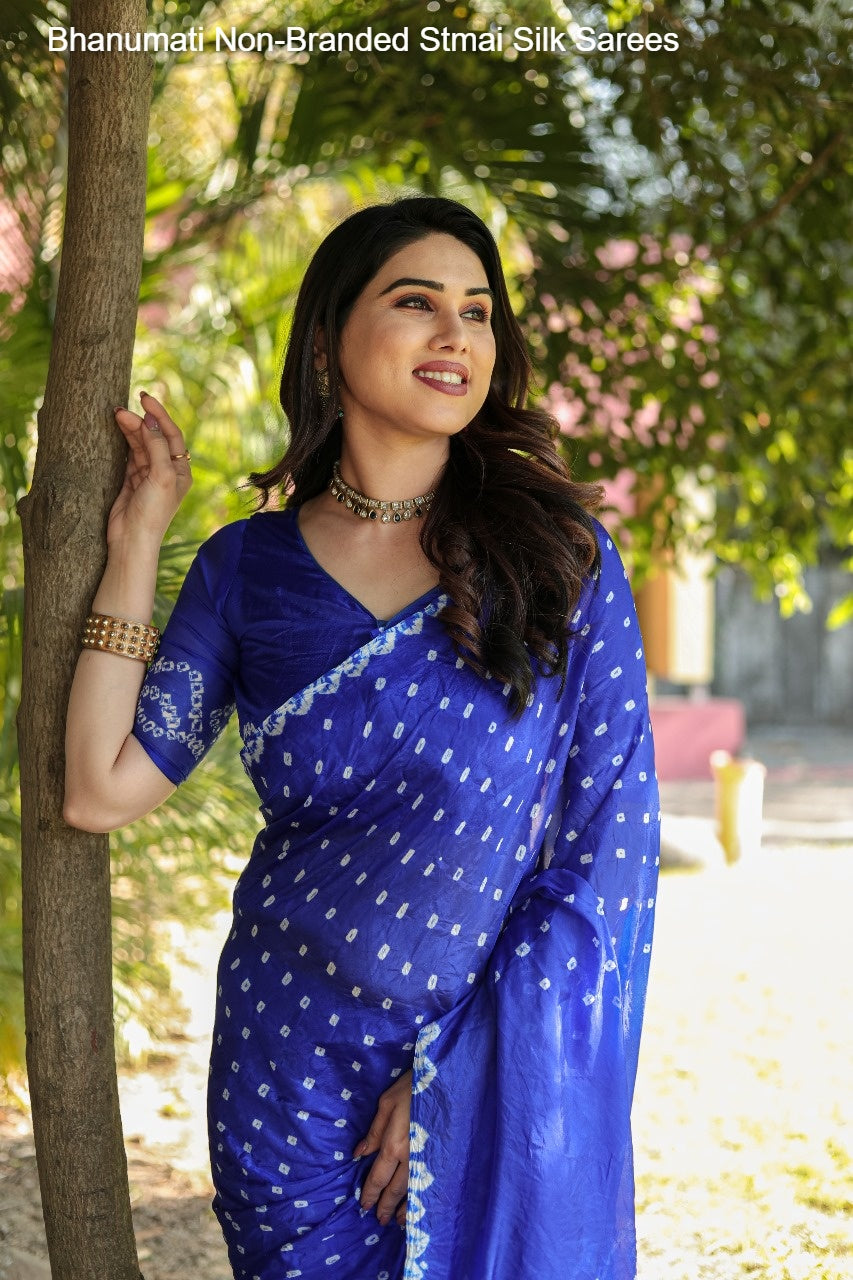 Bhanumati Non-Branded Stmai Silk Sarees