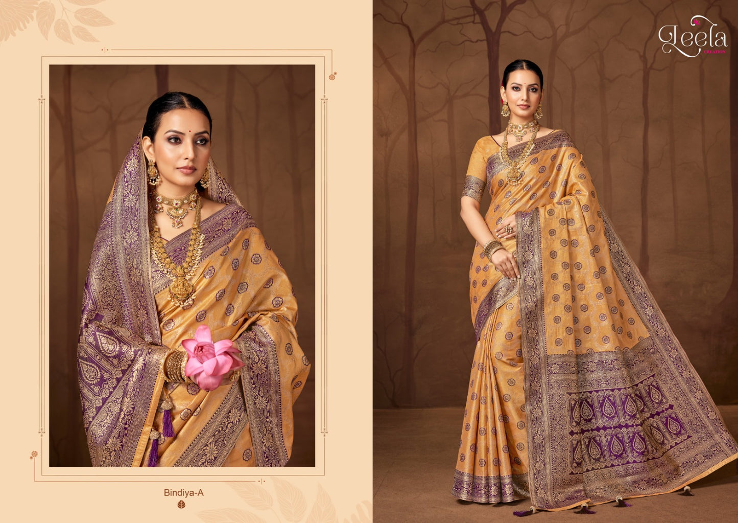 Bindiya-A Leela Sumitra Dyed Sarees