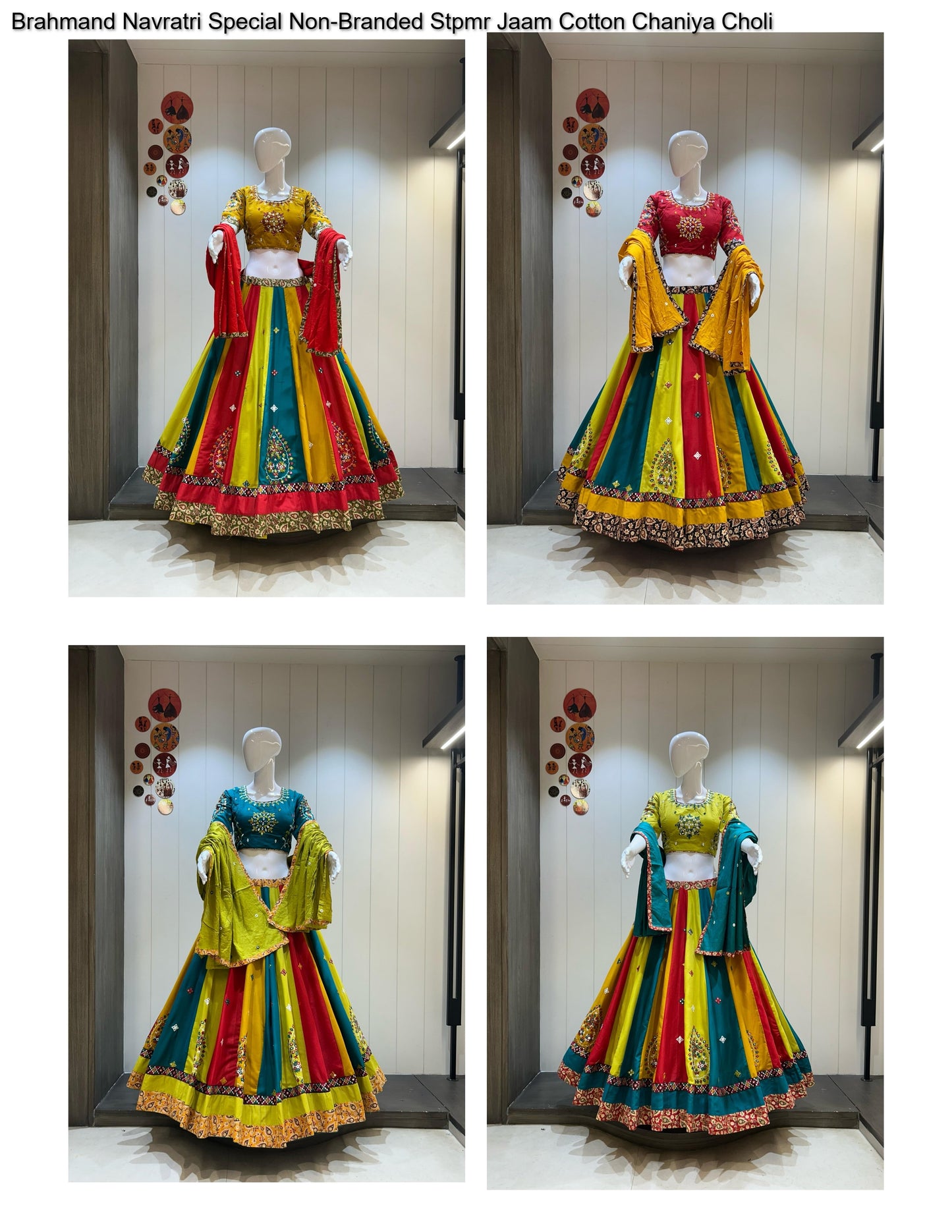 Brahmand Navratri Special Non-Branded Stpmr Jaam Cotton Chaniya Choli
