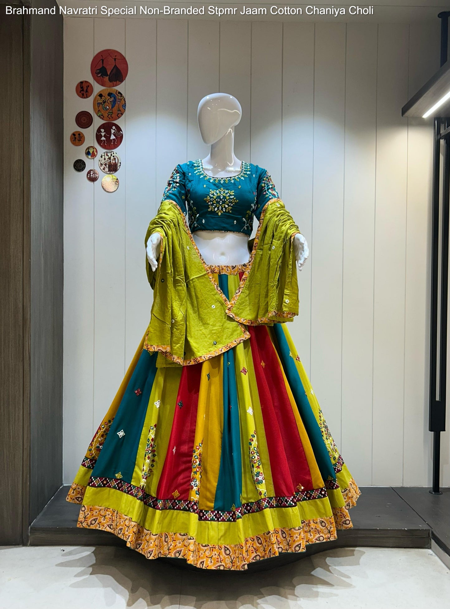 Brahmand Navratri Special Non-Branded Stpmr Jaam Cotton Chaniya Choli