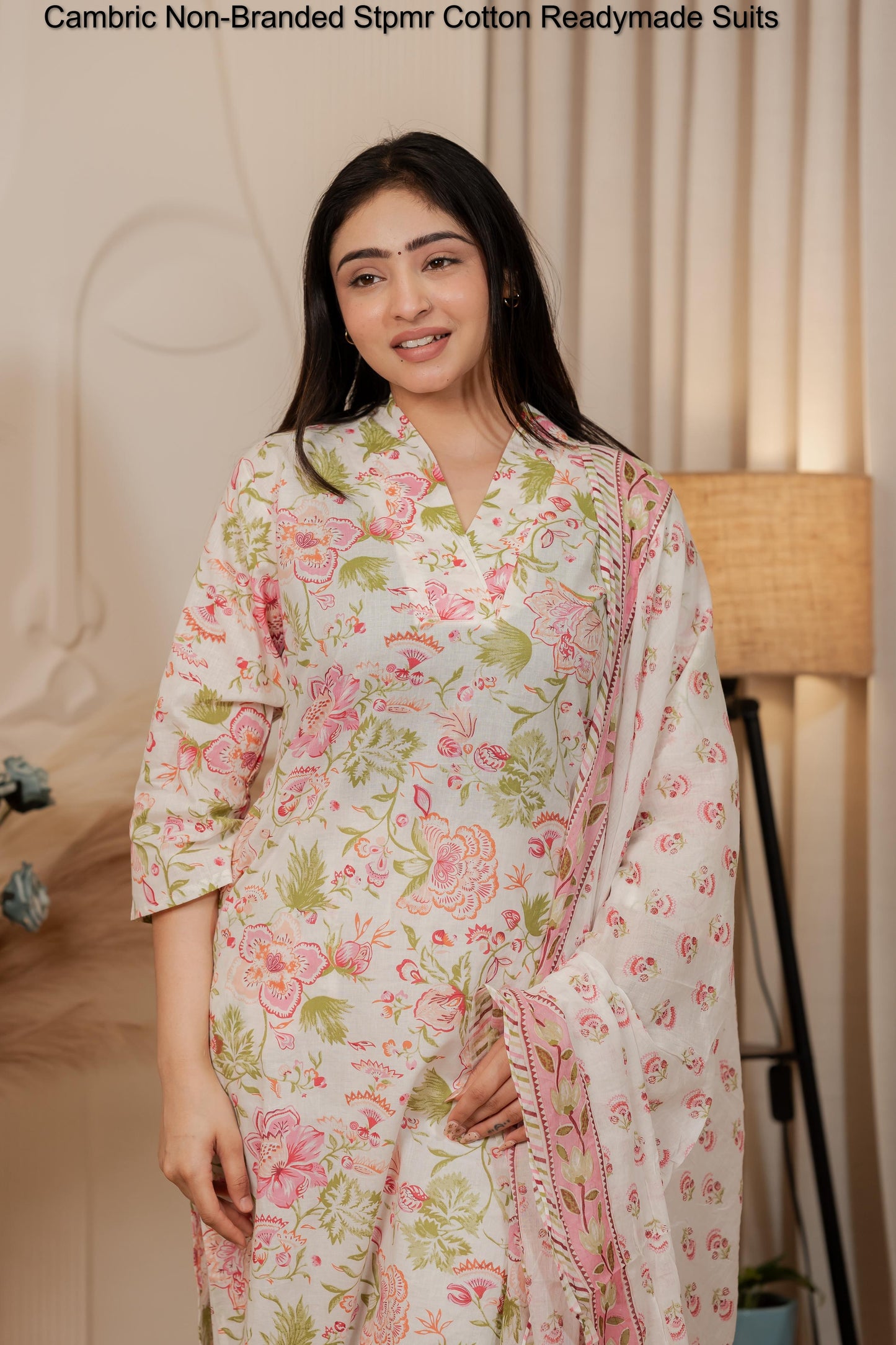 Cambric Non-Branded Stpmr Cotton Readymade Suits