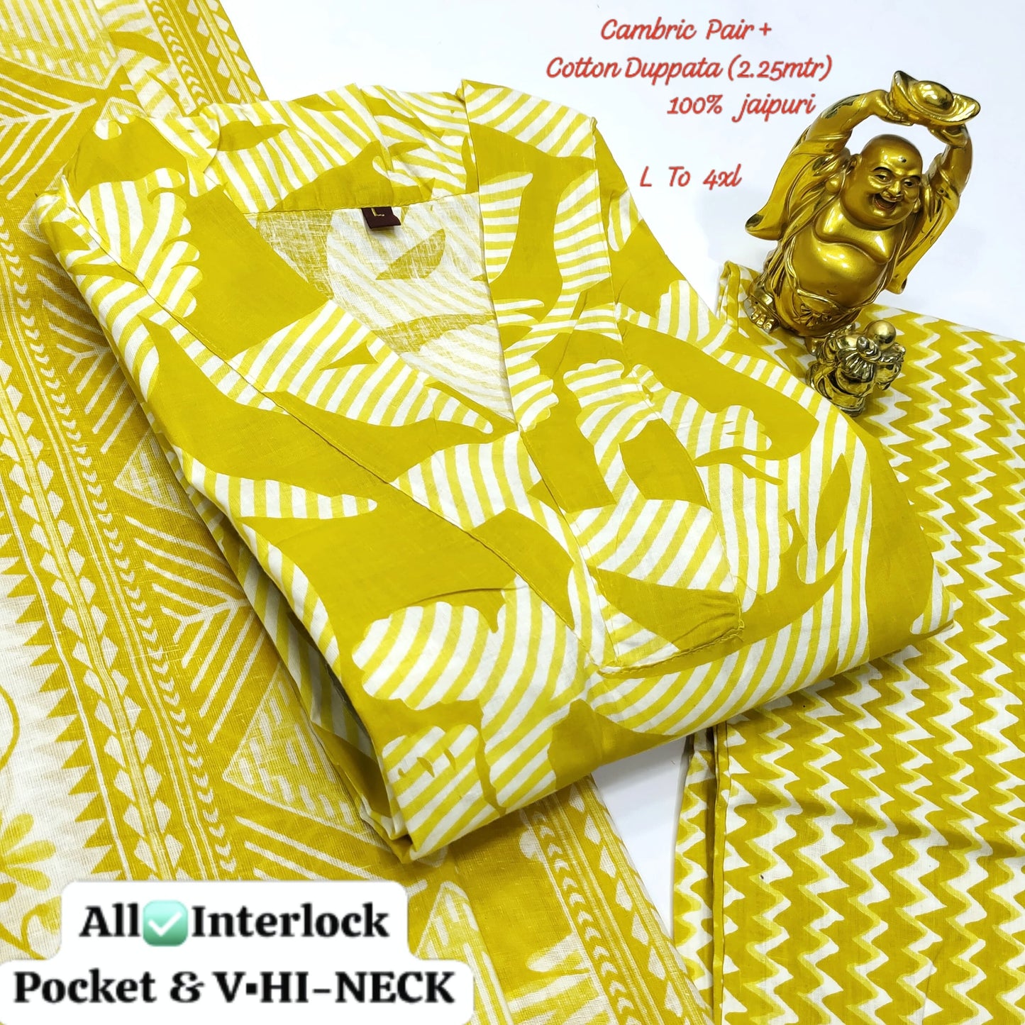 Cambric Pair Non-Branded Stpmr Cotton Readymade Suits