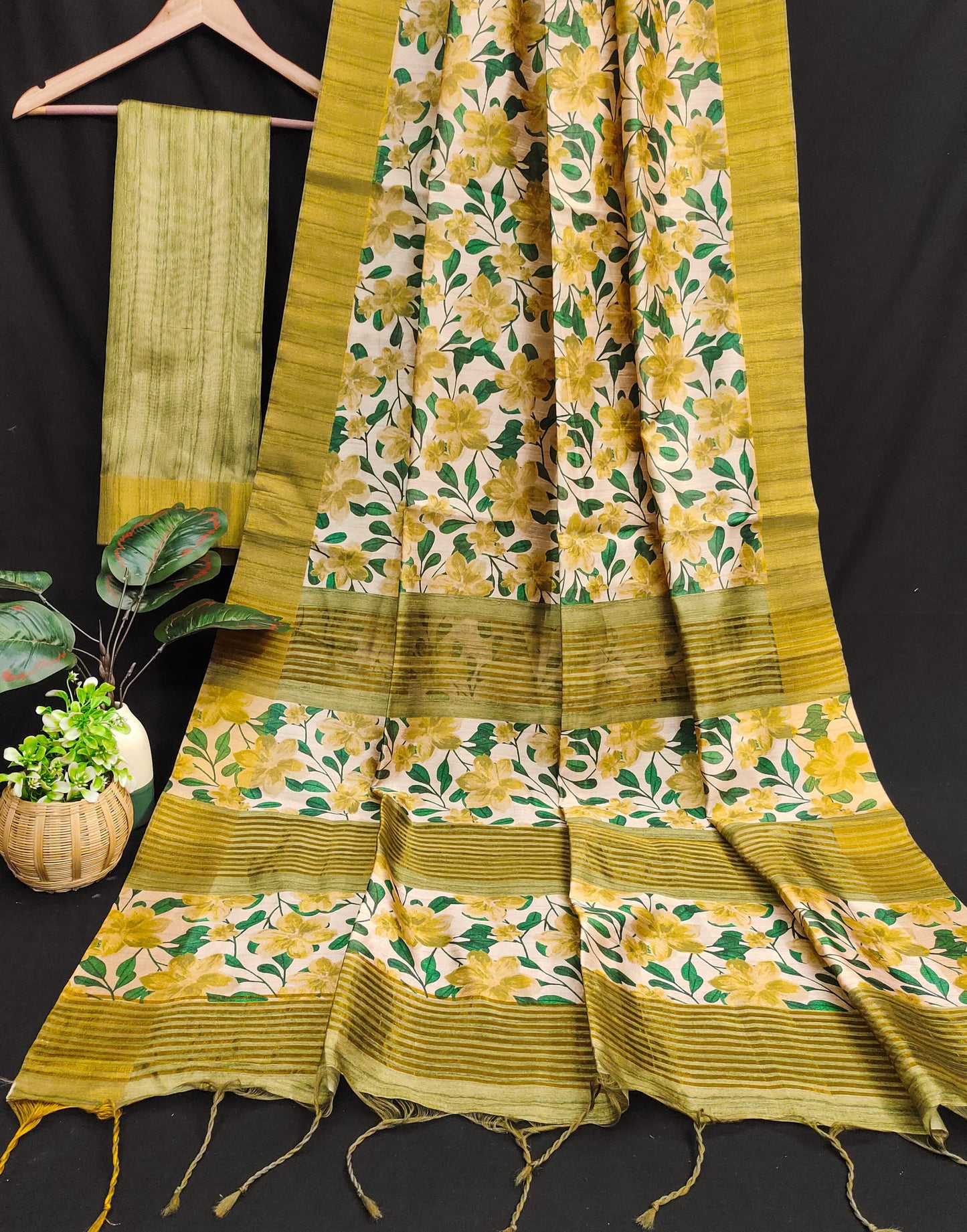 Chapa Tussar Jal 2 Non-Branded Stwea Tussar Silk Sarees