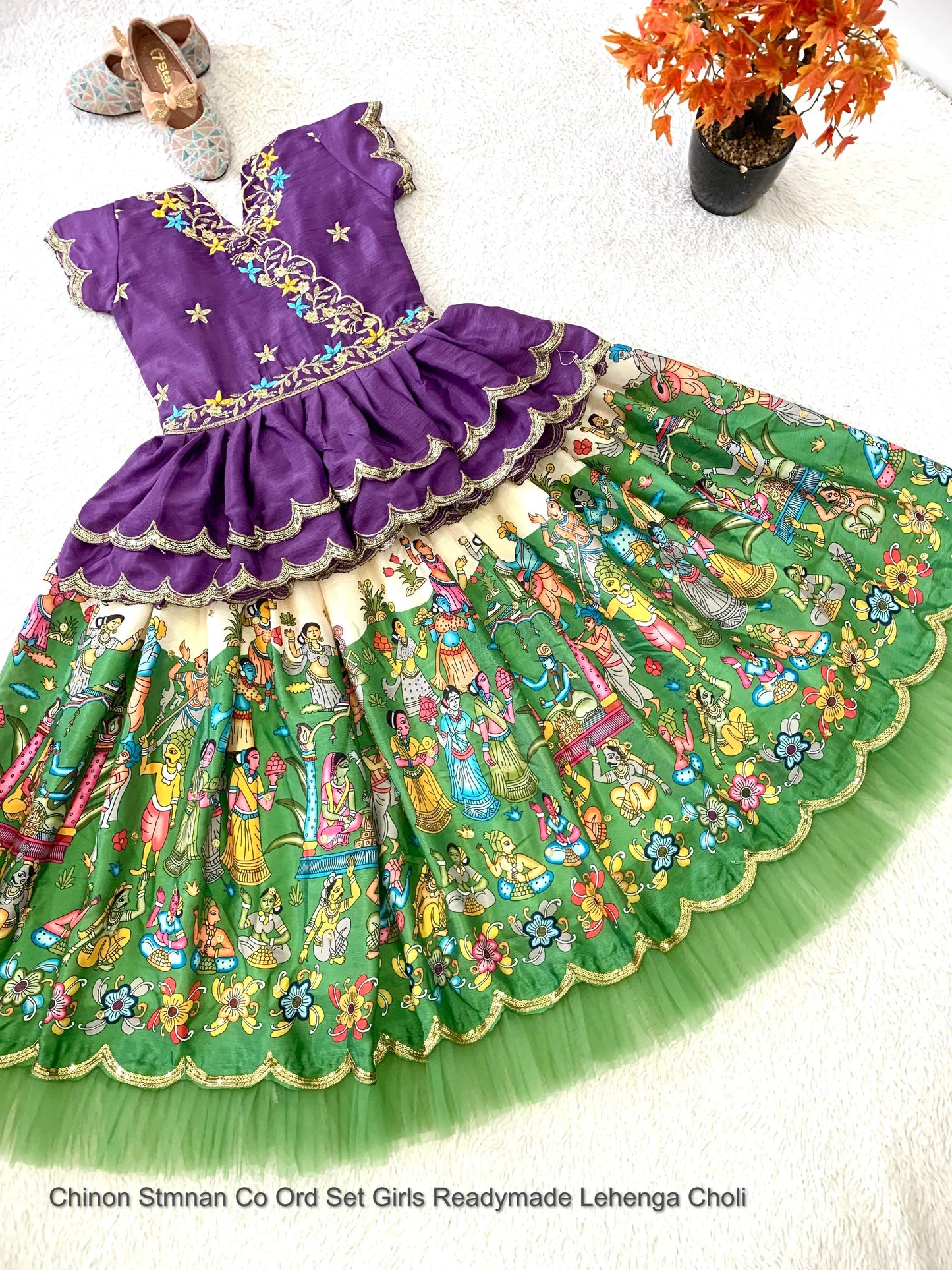 Chinon Stmnan Co Ord Set Girls Readymade Lehenga Choli