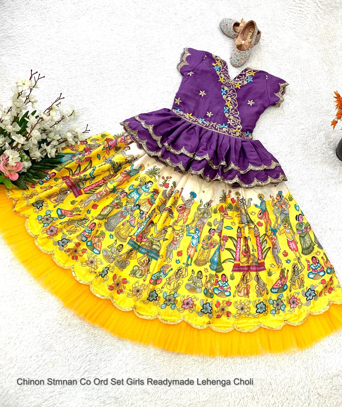 Chinon Stmnan Co Ord Set Girls Readymade Lehenga Choli