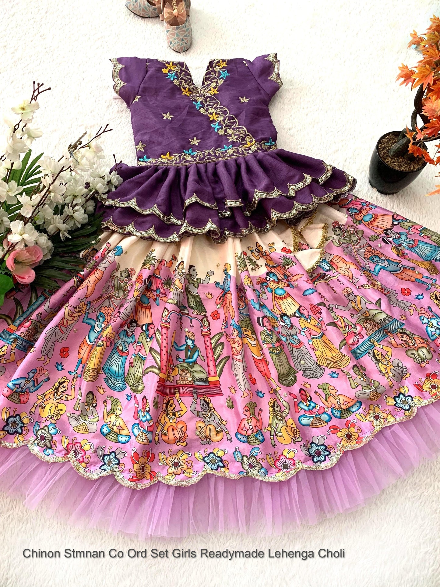 Chinon Stmnan Co Ord Set Girls Readymade Lehenga Choli