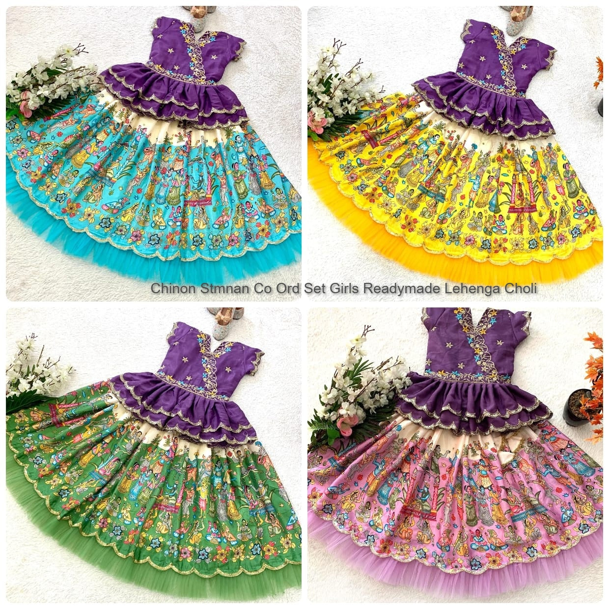 Chinon Stmnan Co Ord Set Girls Readymade Lehenga Choli