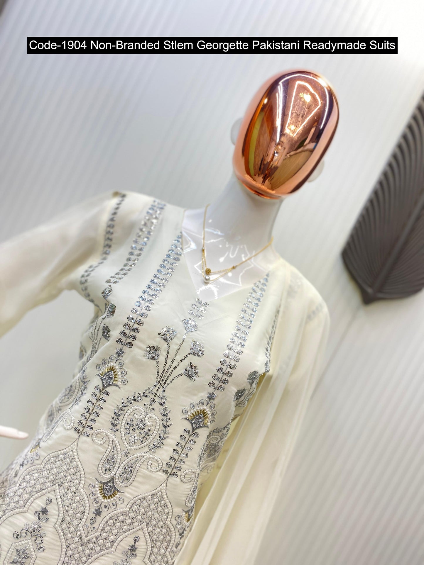 Code-1904 Non-Branded Stlem Georgette Pakistani Readymade Suits