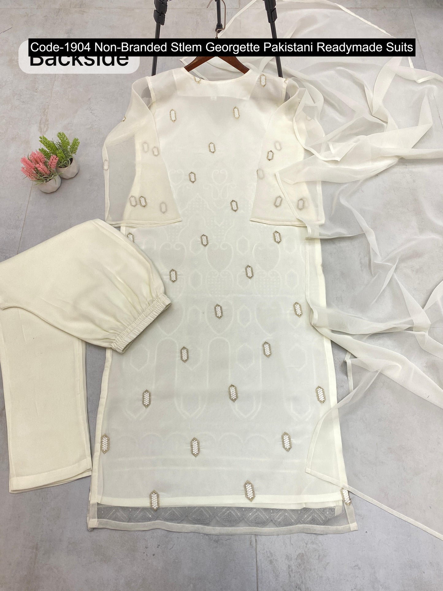 Code-1904 Non-Branded Stlem Georgette Pakistani Readymade Suits