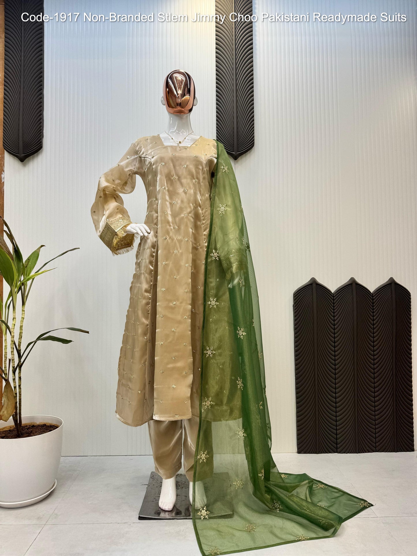 Code-1917 Non-Branded Stlem Jimmy Choo Pakistani Readymade Suits