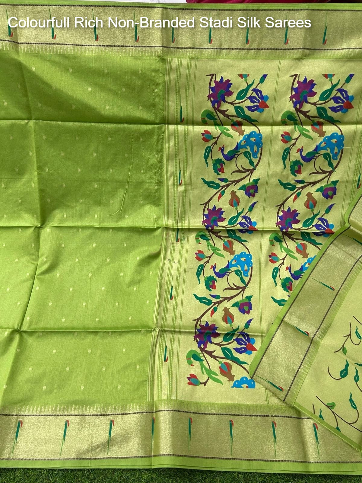 Colourfull Rich Non-Branded Stadi Silk Sarees
