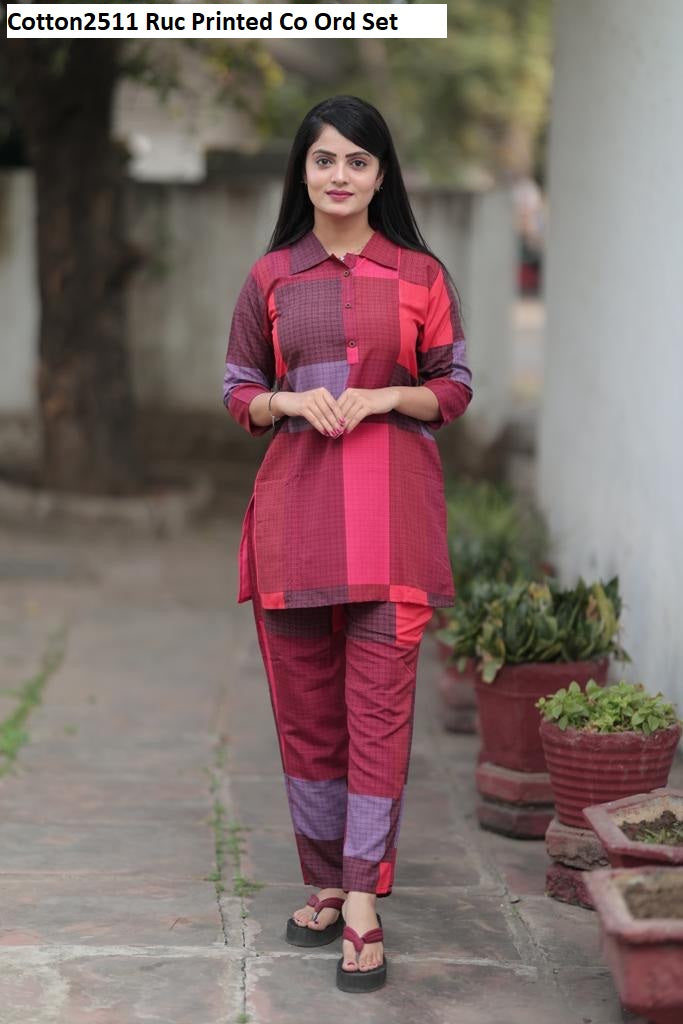 Cotton2511 Ruc Printed Co Ord Set