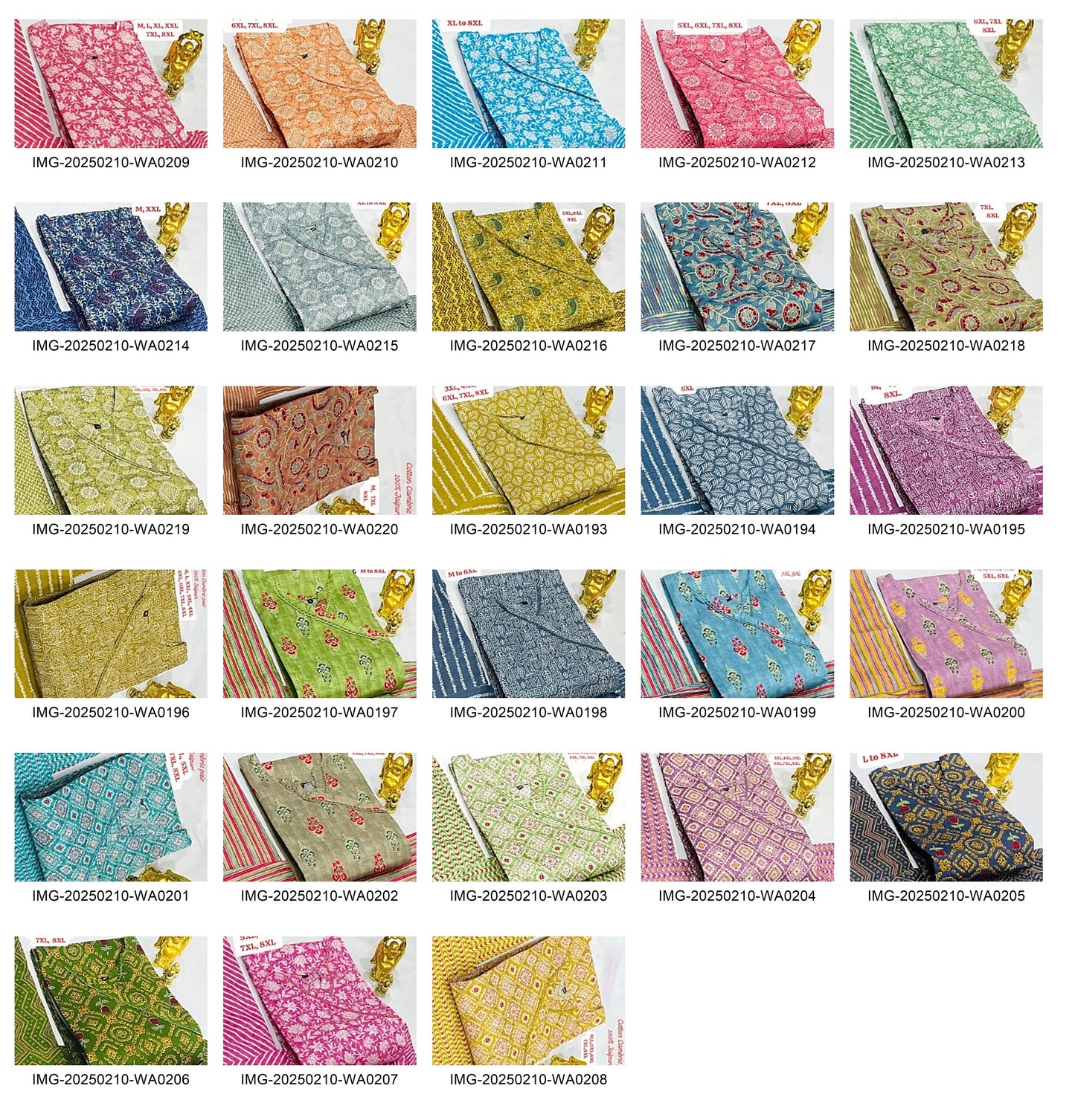 Cotton Cambric Non-Branded Stpmr Jaipuri Kurti Pant Set