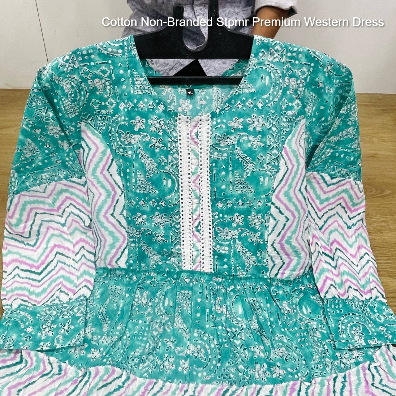 Cotton Non-Branded Stpmr Premium Western Dress