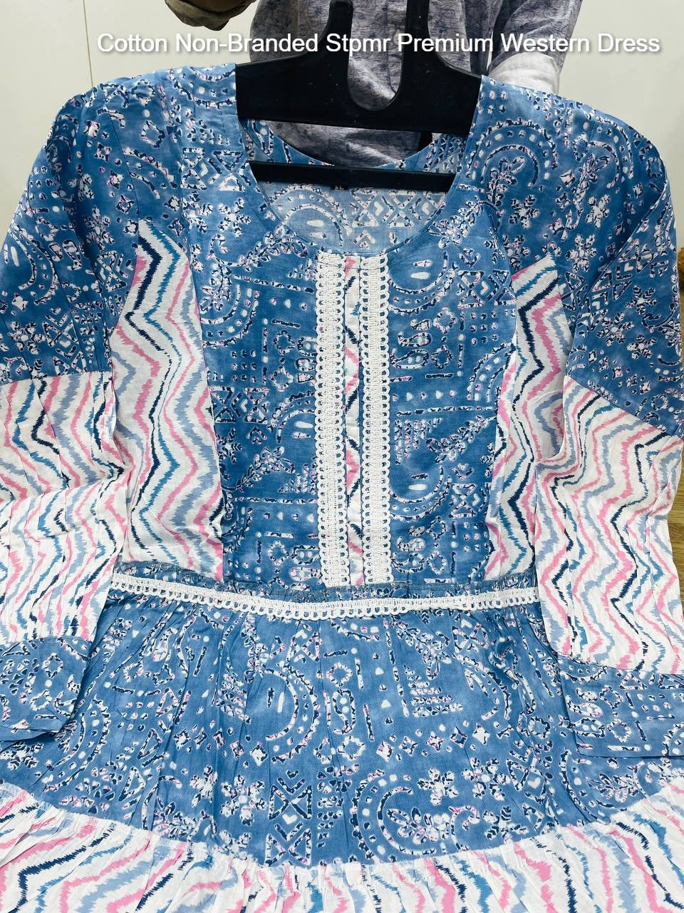 Cotton Non-Branded Stpmr Premium Western Dress