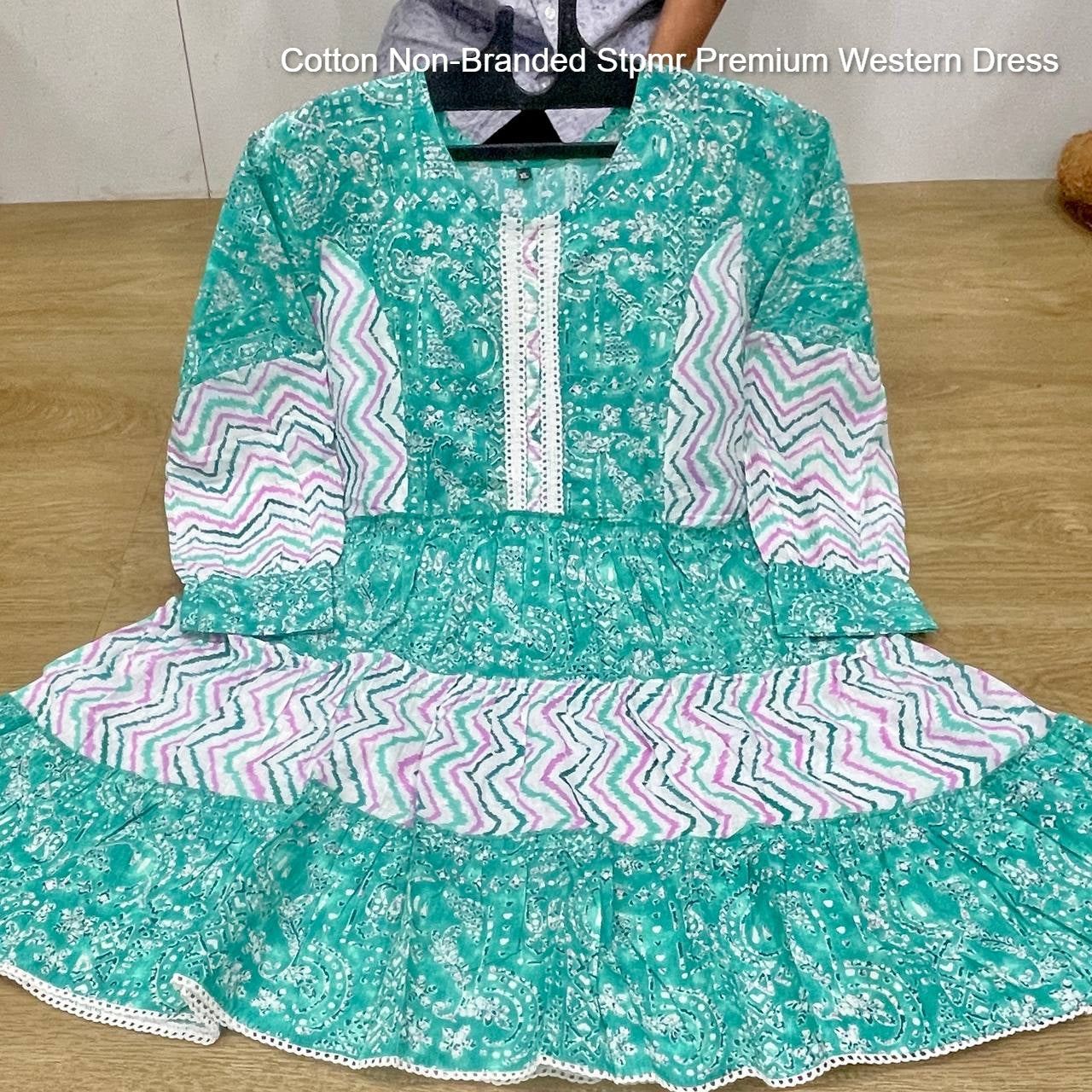 Cotton Non-Branded Stpmr Premium Western Dress