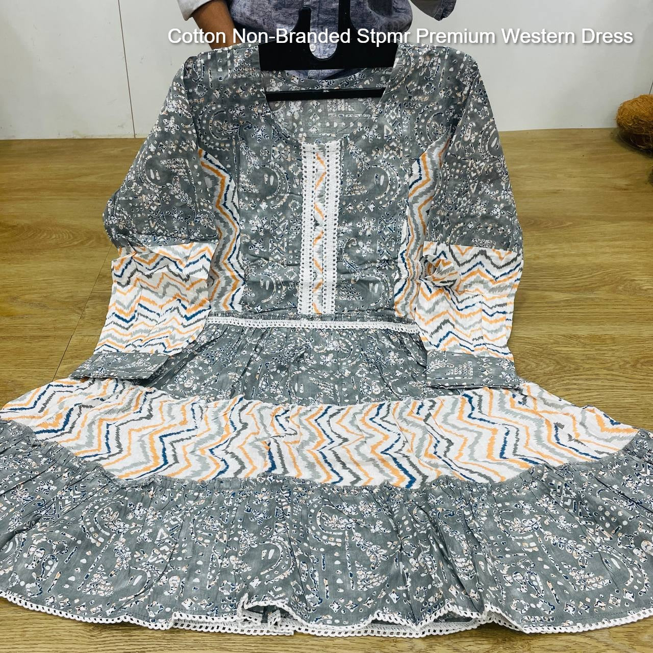 Cotton Non-Branded Stpmr Premium Western Dress