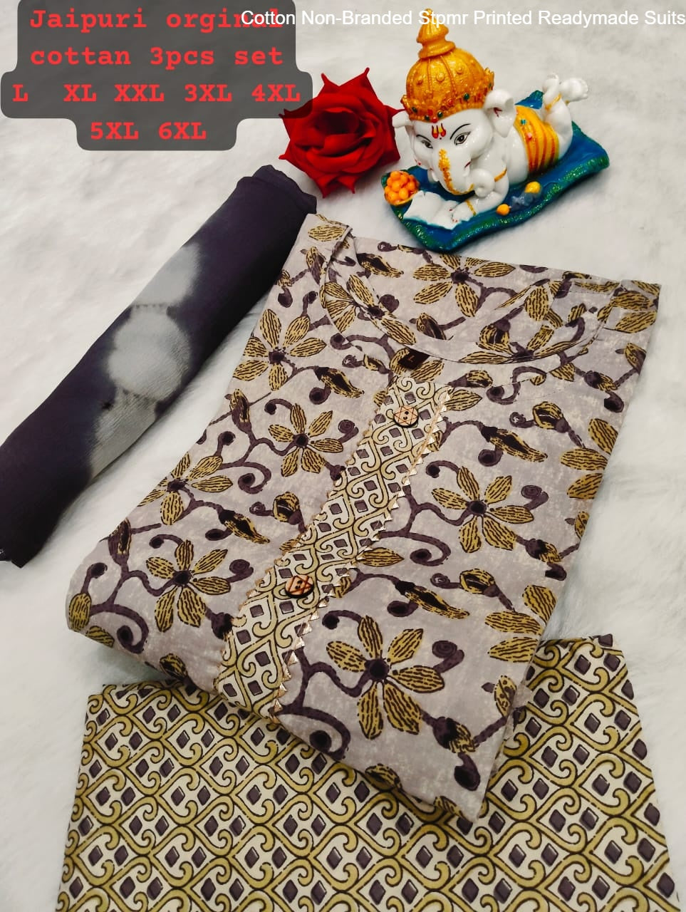 Cotton Non-Branded Stpmr Printed Readymade Suits