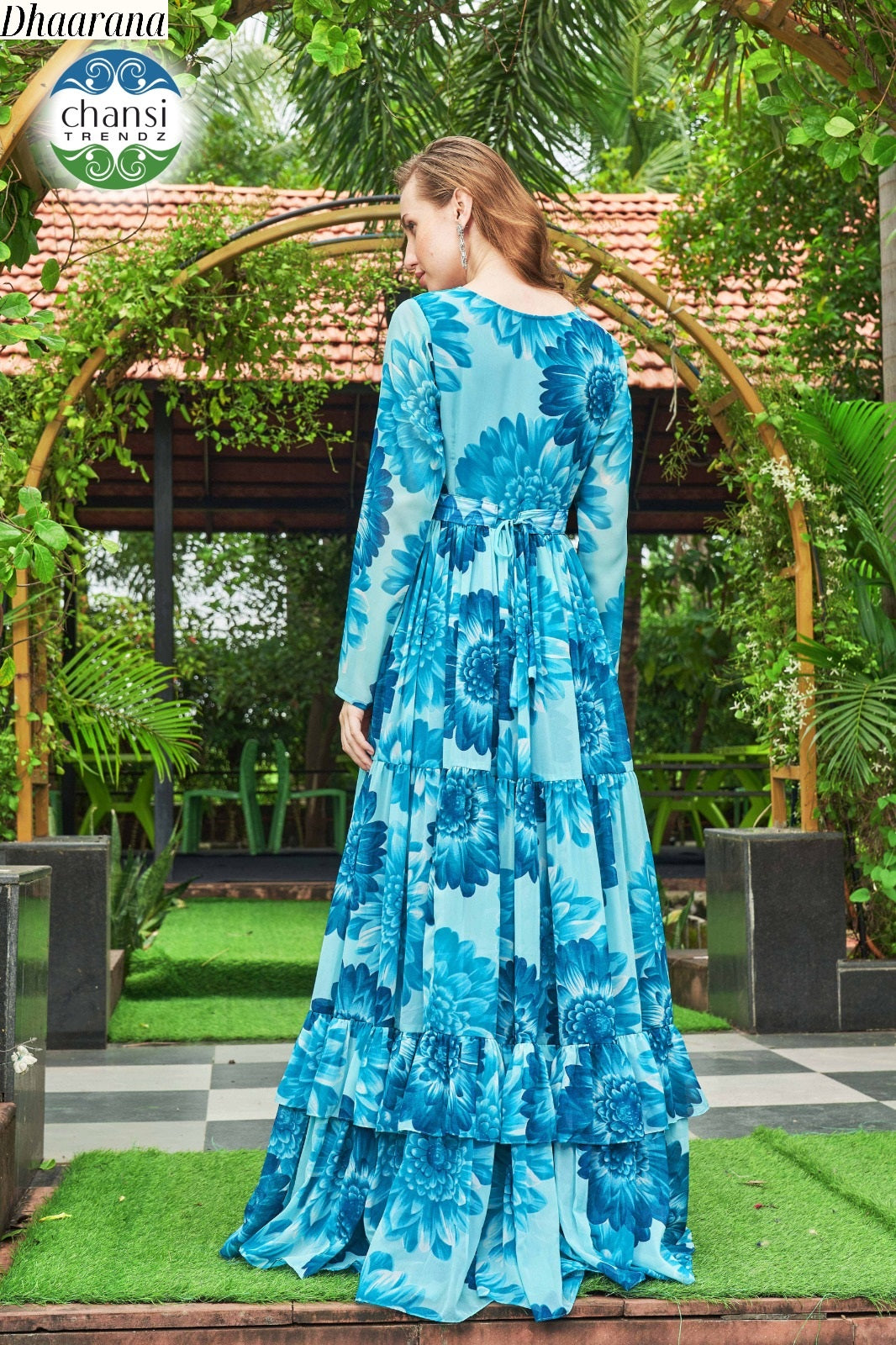 Ct-279 Dhaarana Chansi Trendz Georgette One Piece Gown