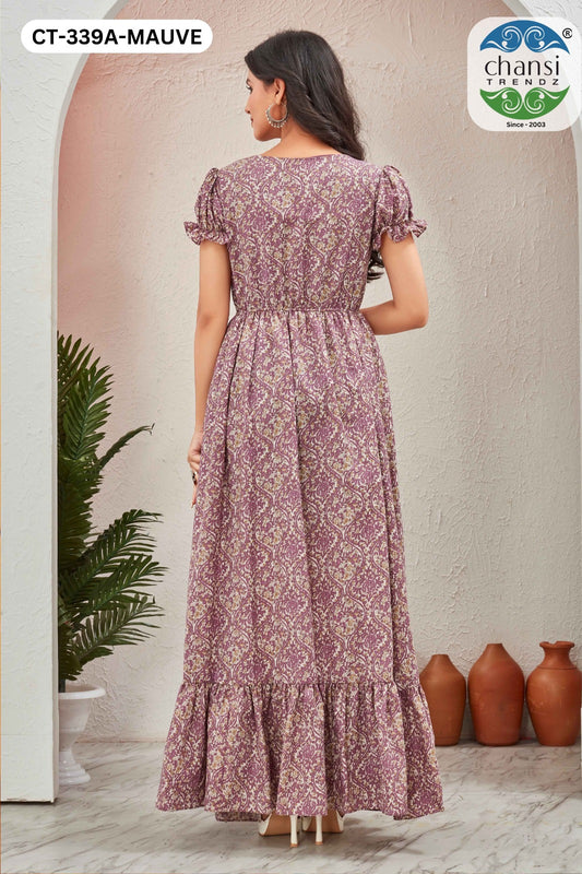 Ct-339A Chansi Trendz Cotton One Piece Gown