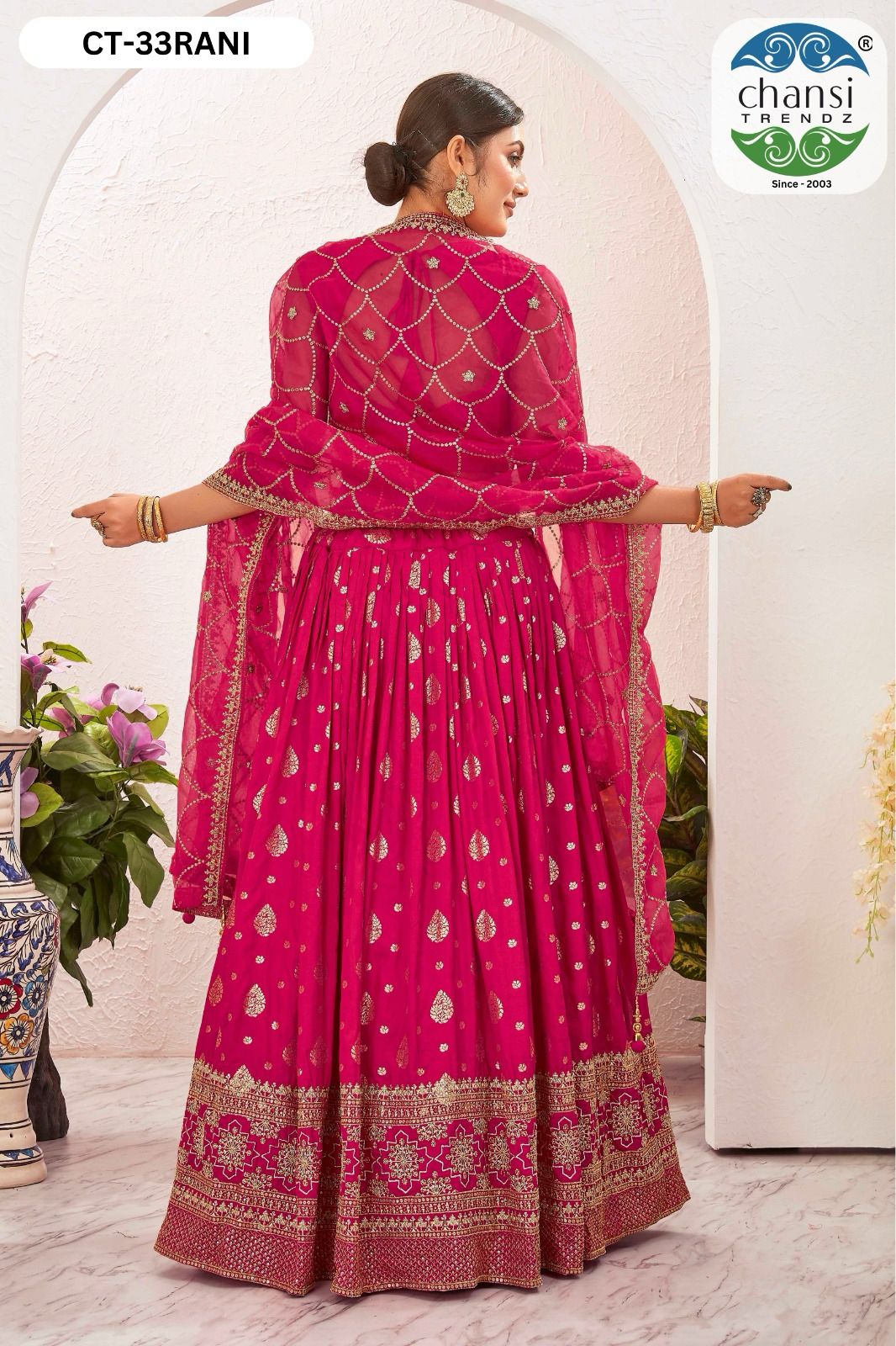 Ct-33 Rani Chansi Trendz Jacquard Readymade Lehenga Choli