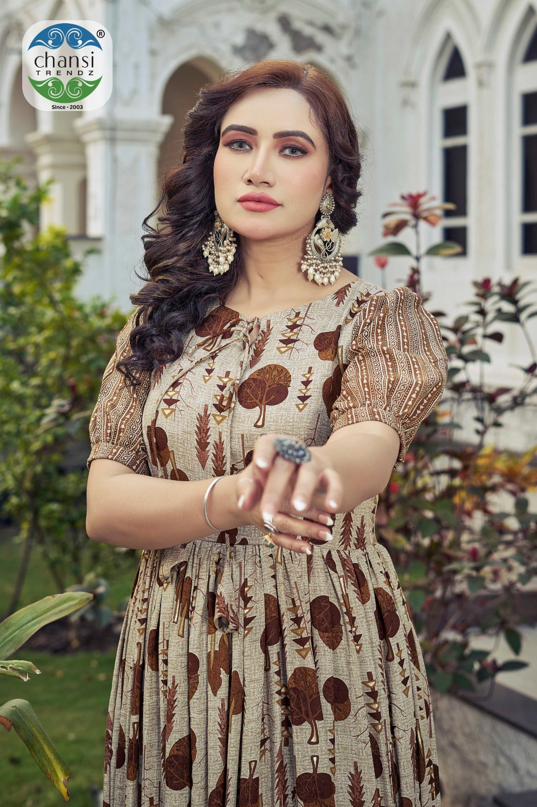 Ct-341 Prachi Chansi Trendz Rayon One Piece Gown