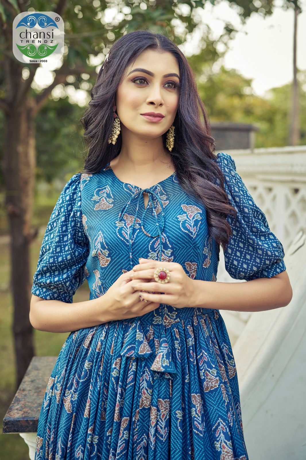Ct-343 Prachi Chansi Trendz Rayon One Piece Gown