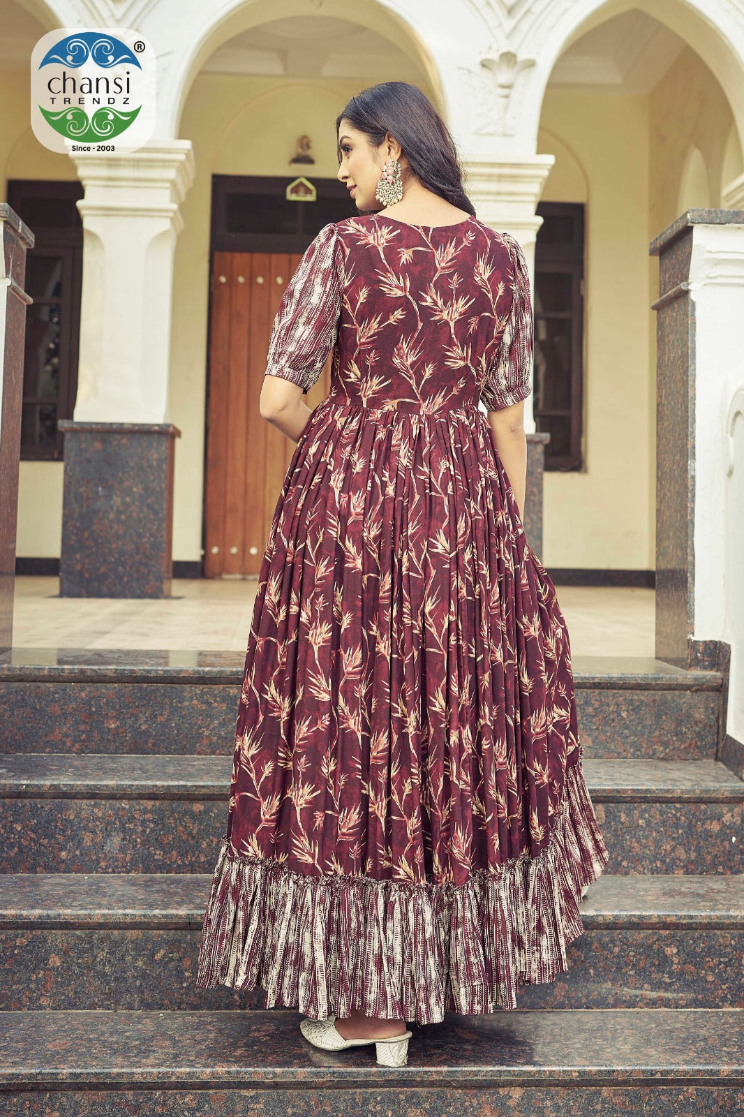 Ct-344 Prachi Chansi Trendz Rayon One Piece Gown