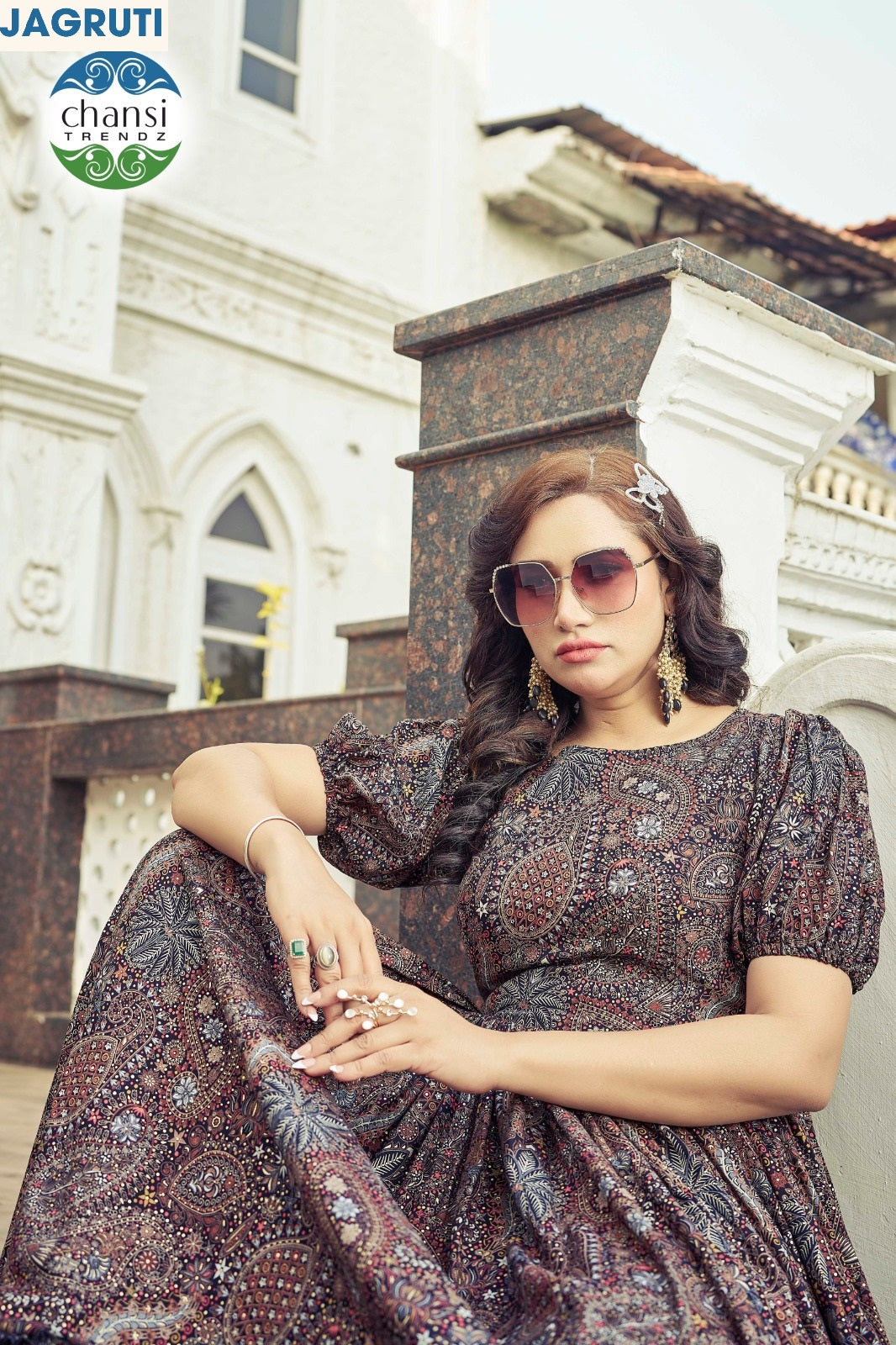 Ct-352 Jagruti Chansi Trendz Rayon One Piece Gown