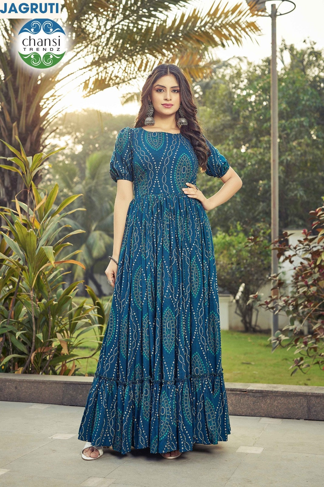 Ct-353 Jagruti Chansi Trendz Rayon One Piece Gown