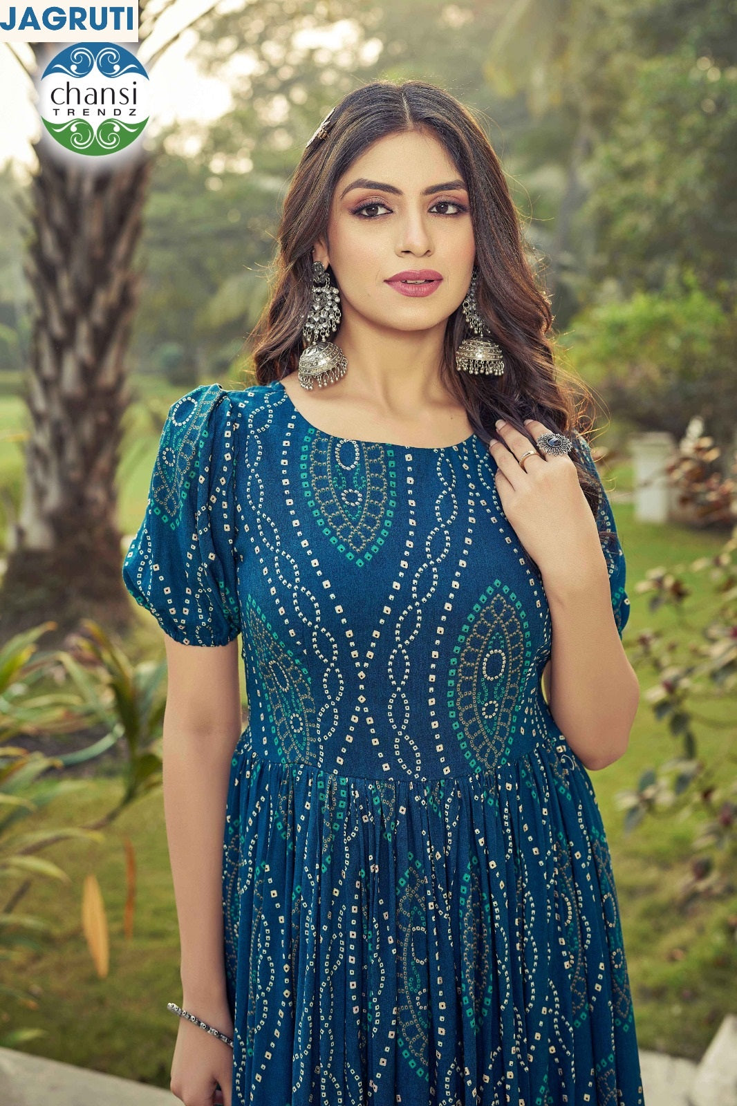 Ct-353 Jagruti Chansi Trendz Rayon One Piece Gown