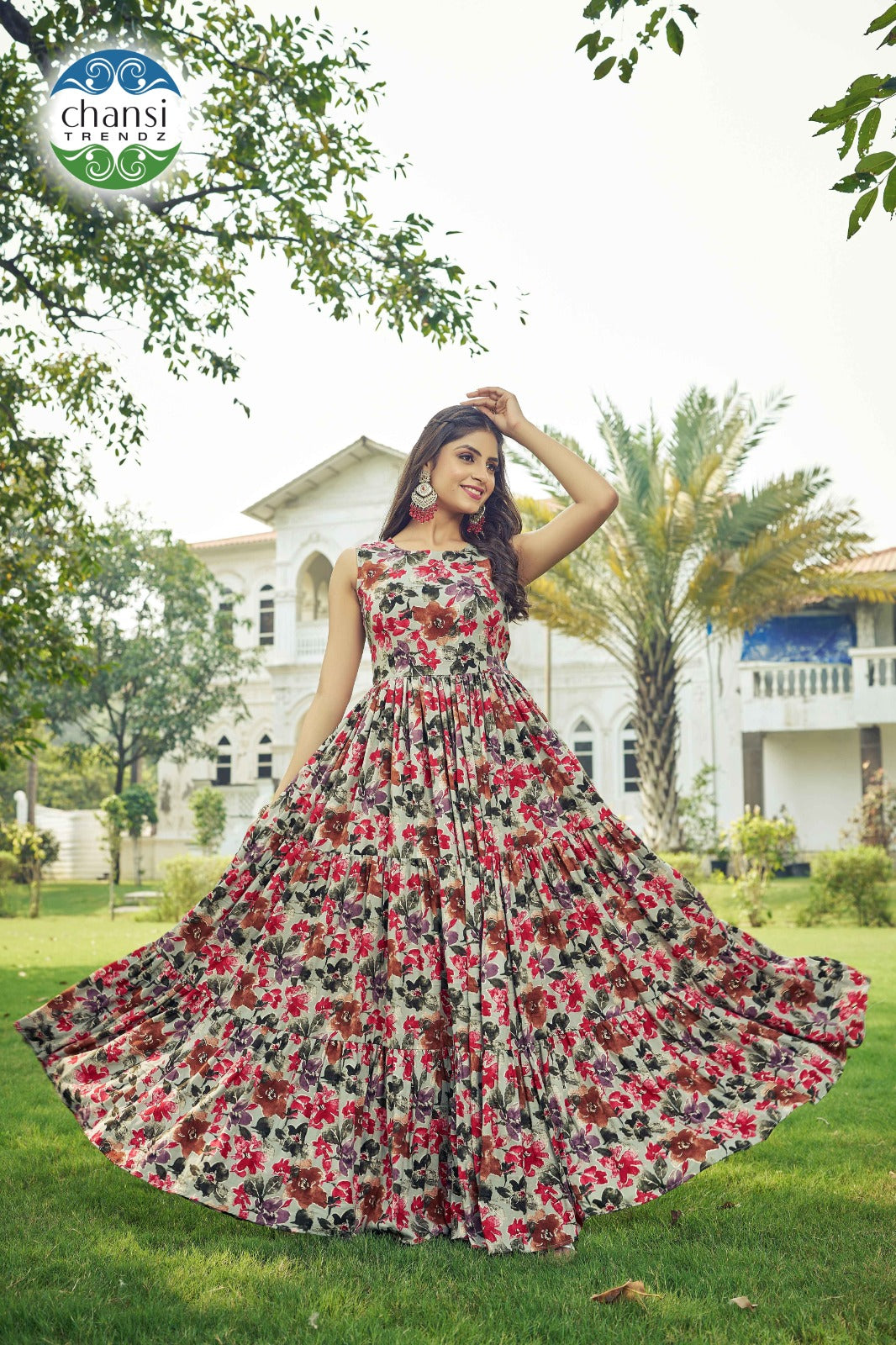 Ct-360 Kanti Chansi Trendz Rayon One Piece Gown