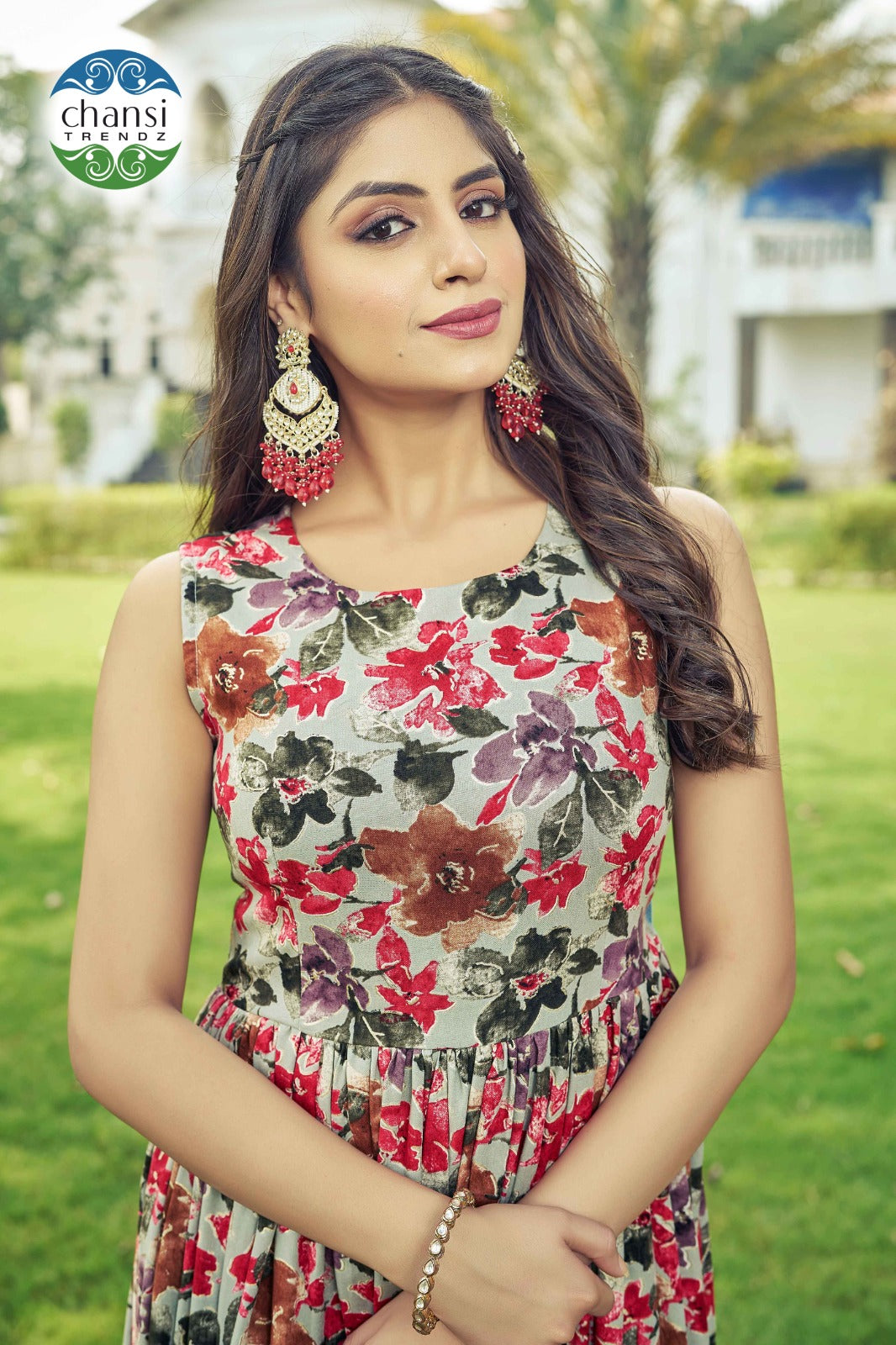 Ct-360 Kanti Chansi Trendz Rayon One Piece Gown