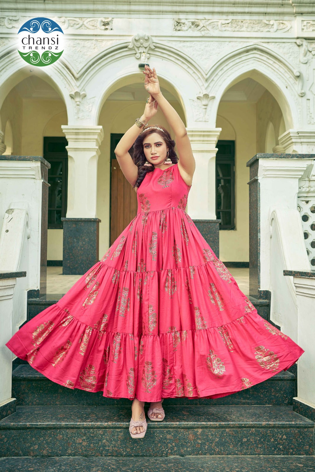 Ct-361 Kanti Chansi Trendz Rayon One Piece Gown