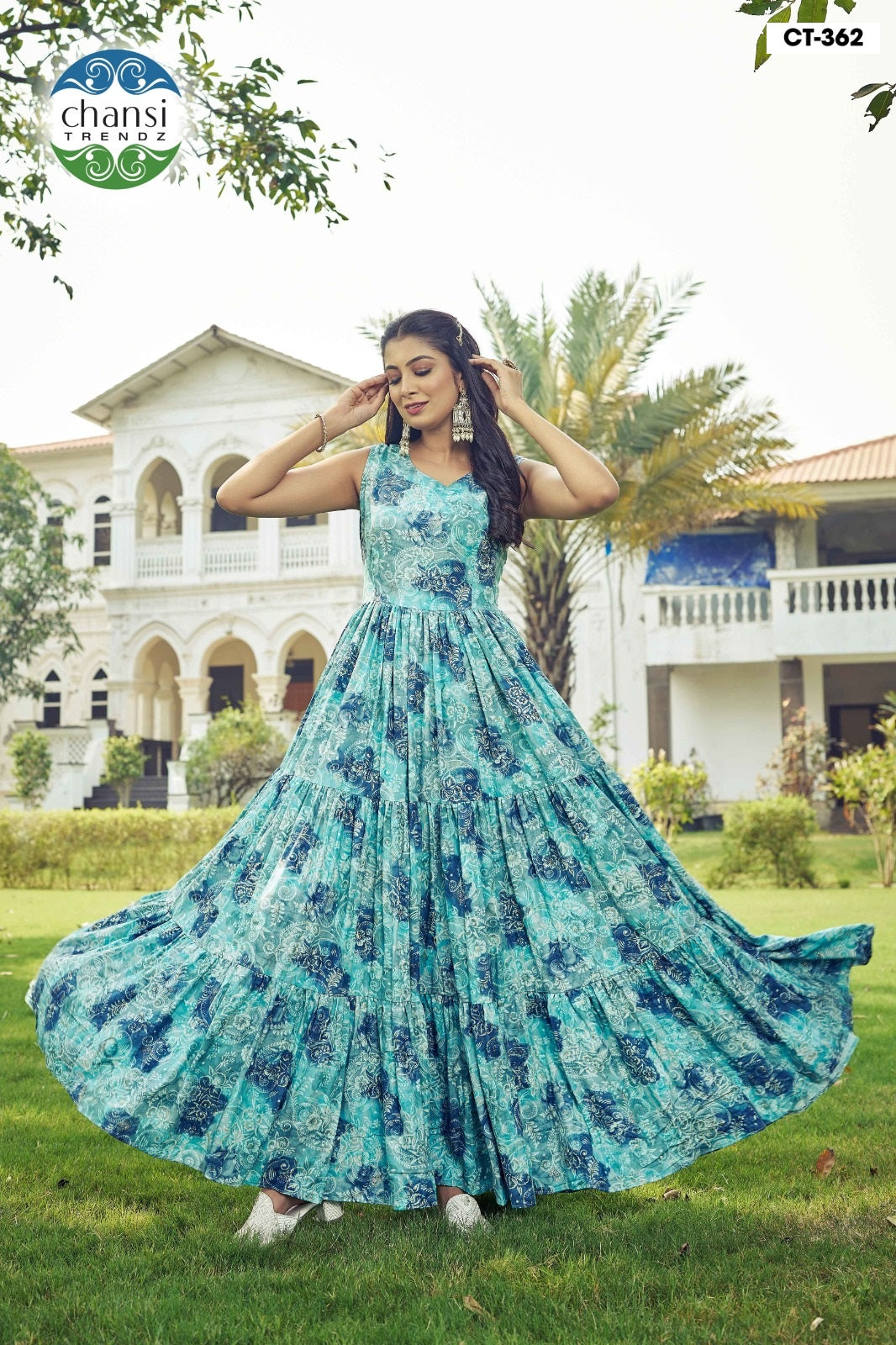 Ct-362 Kanti Chansi Trendz Rayon One Piece Gown