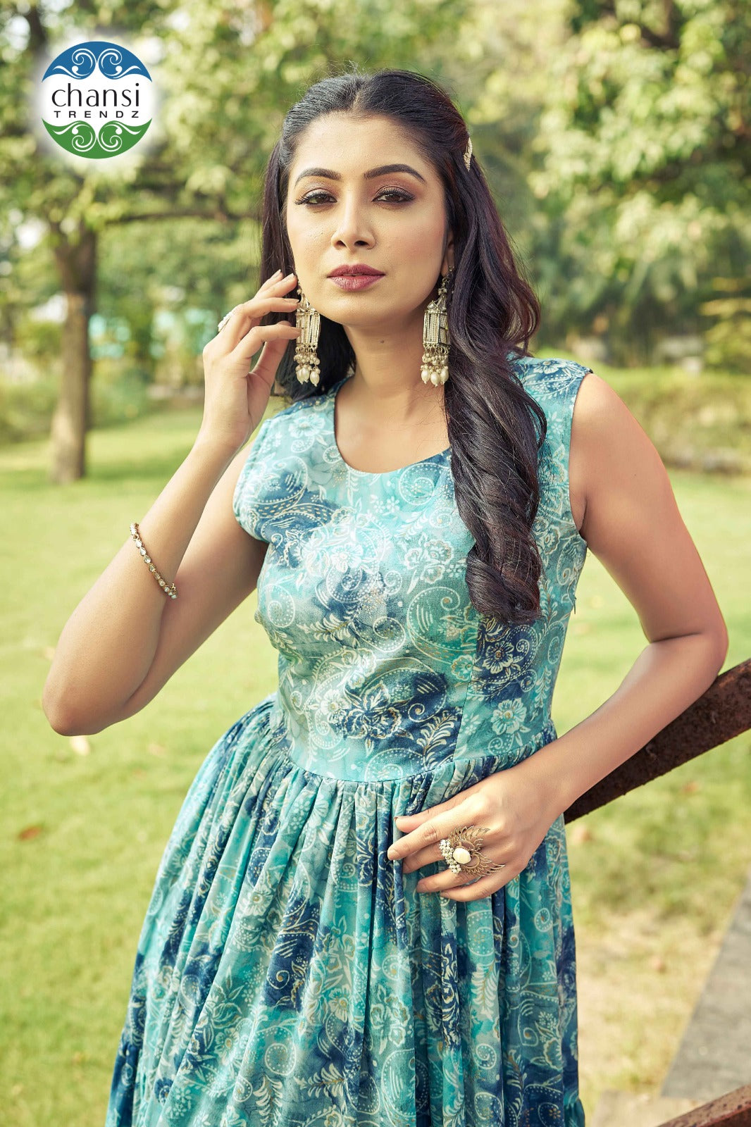 Ct-362 Kanti Chansi Trendz Rayon One Piece Gown