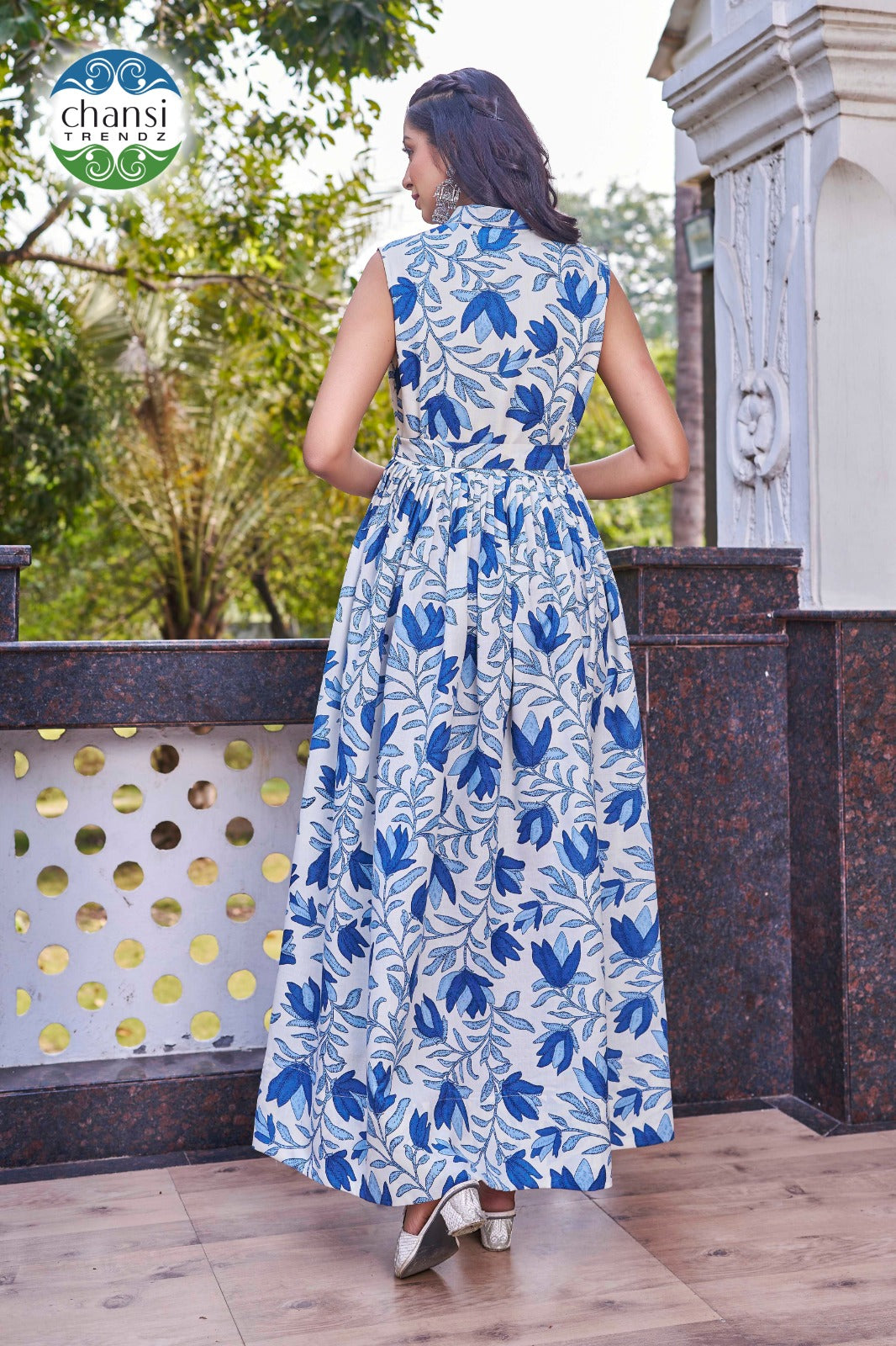 Ct-380 Kamala Chansi Trendz Poly Cotton One Piece Gown