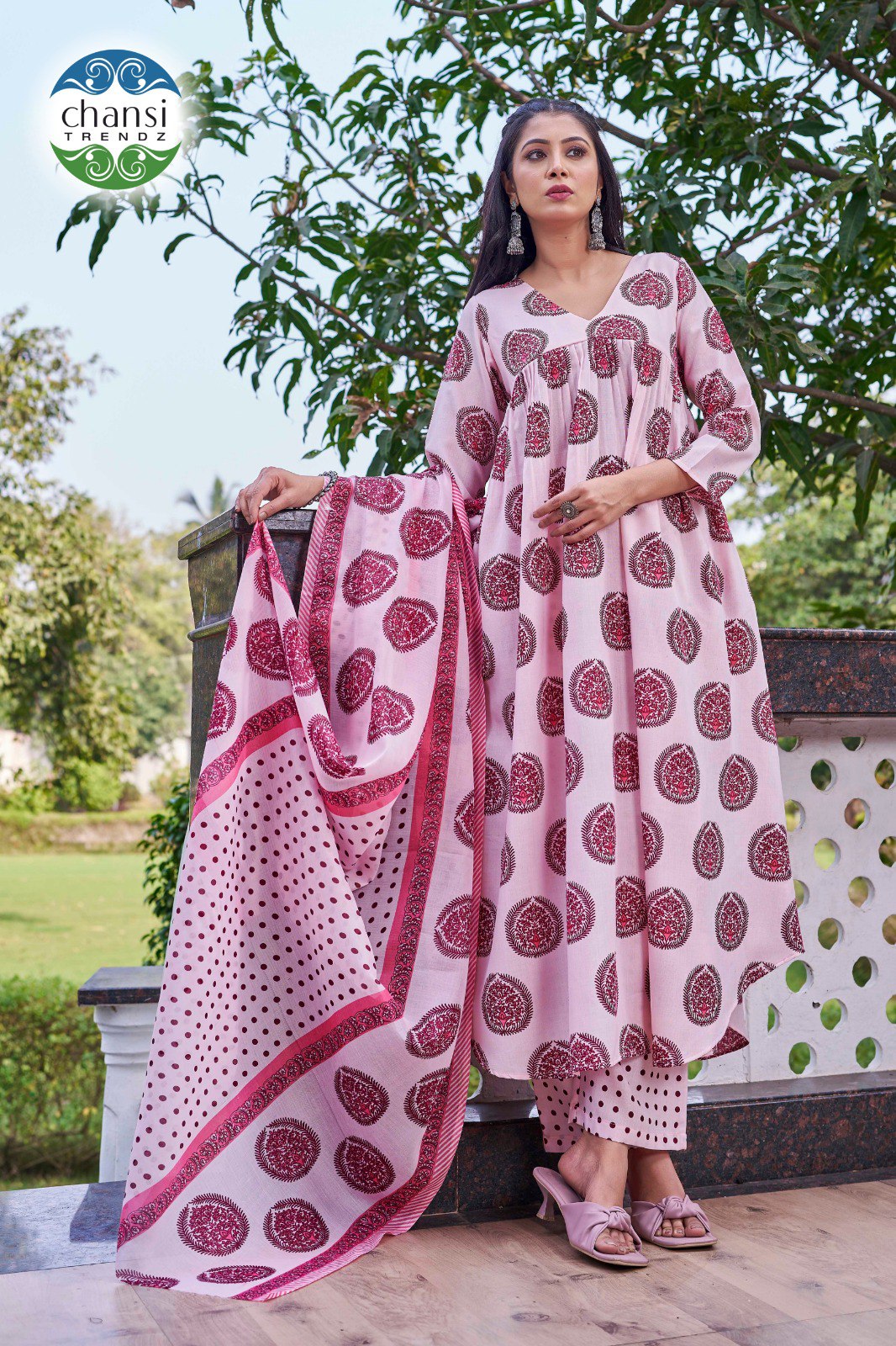 Ct-381 Kshirabdija Chansi Trendz Poly Cotton Readymade Suits