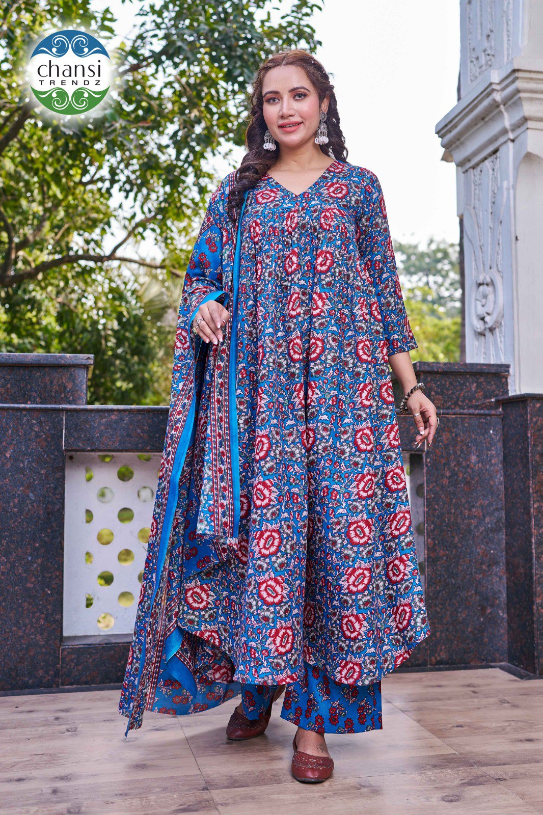 Ct-382 Kshirabdija Chansi Trendz Poly Cotton Readymade Suits