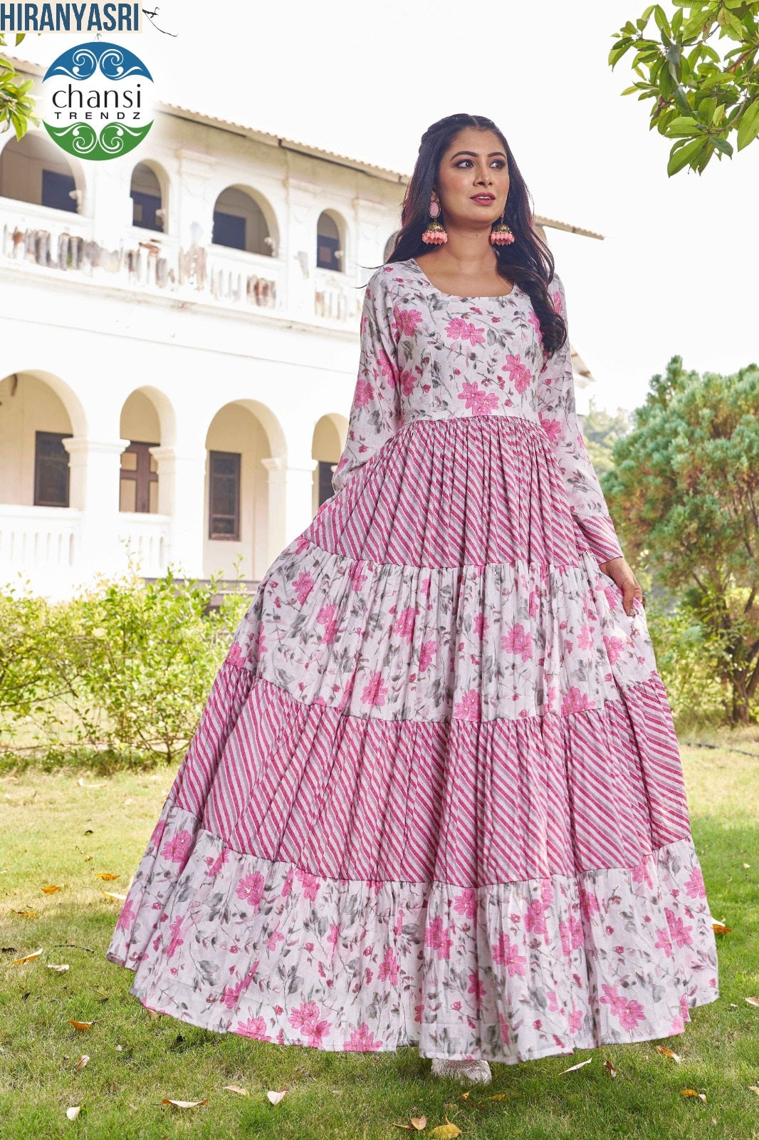 Ct-406 Hiranyasri Chansi Trendz Viscose Rayon One Piece Gown