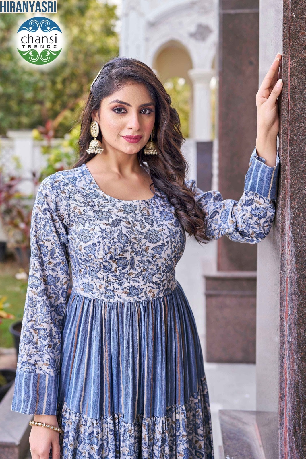 Ct-409 Hiranyasri Chansi Trendz Viscose Rayon One Piece Gown