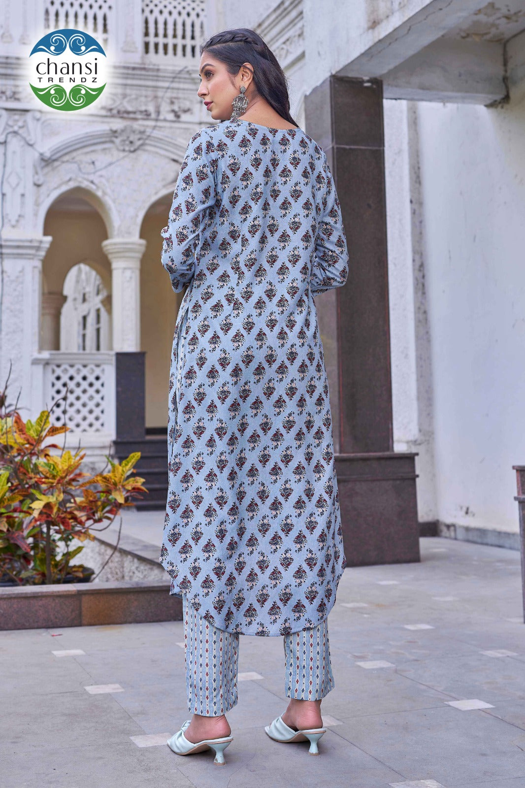 Ct-413 Kashirodaja Chansi Trendz Rayon Kurti Pant Set