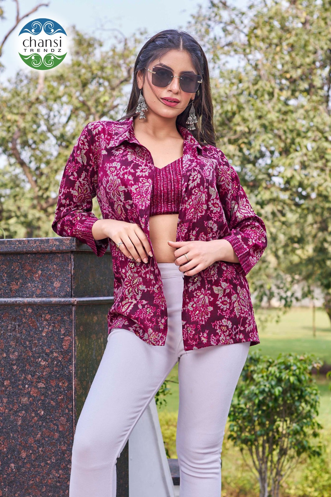 Ct-426 Chansi Trendz Rayon Women Top