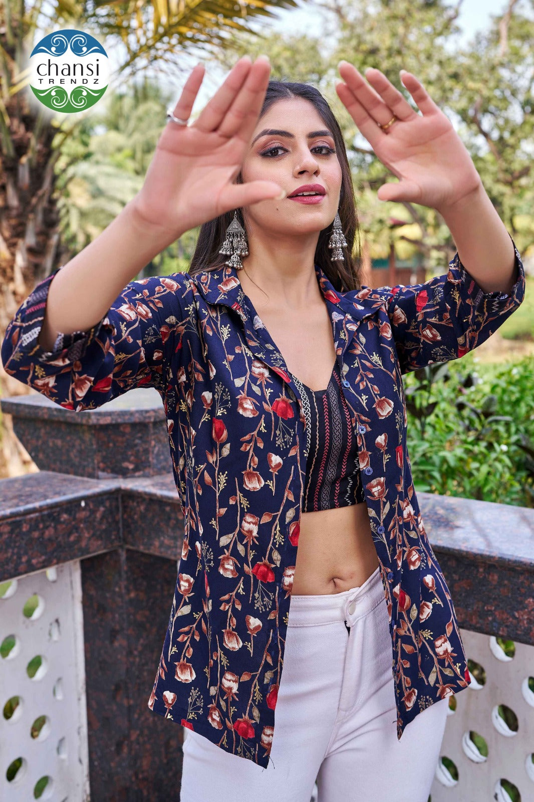 Ct-430 Mahavidya Chansi Trendz Rayon Crop Top Shirt