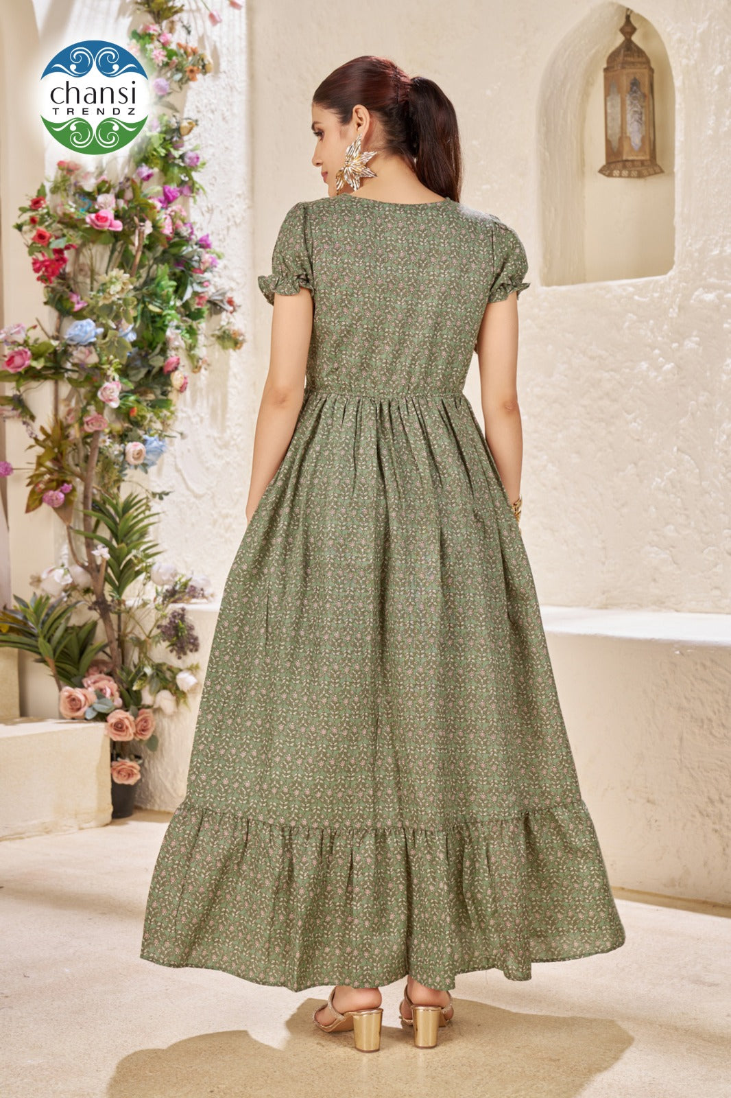 Ct-459 Netri Chansi Trendz Poly Cotton One Piece