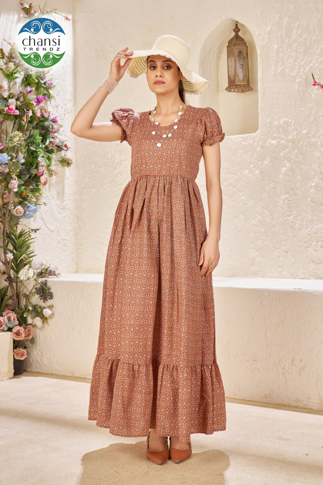 Ct-460 Netri Chansi Trendz Poly Cotton One Piece