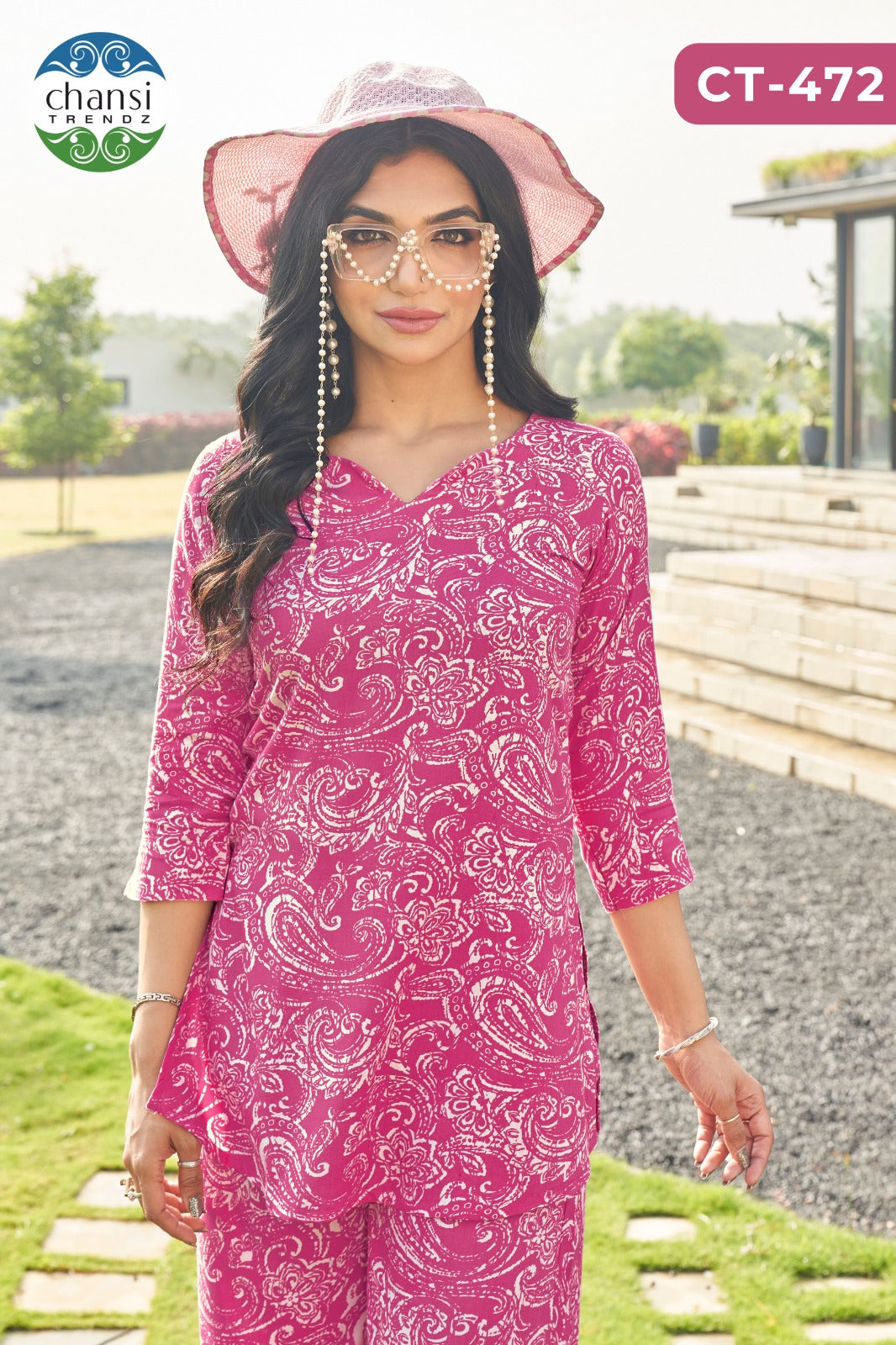 Ct-472 Prakruti Chansi Trendz Rayon Co Ord Set