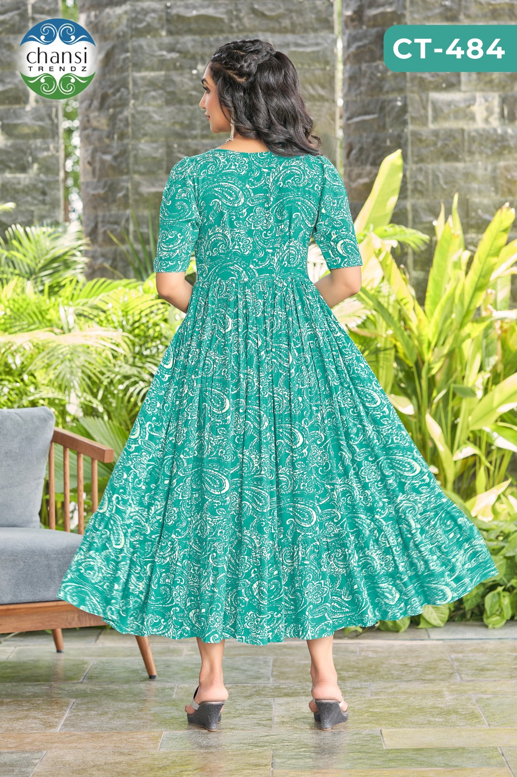 Ct-484 Rukmini Chansi Trendz Rayon One Piece